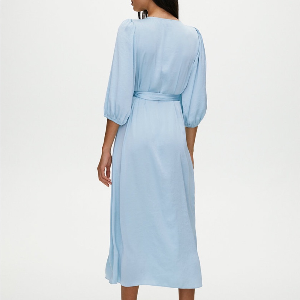 ARITZIA Warm Spring Wrap Dress 💚 BNWT - Picture 6 of 8